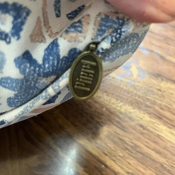 Pier 1 Accent Pillow Peach Blue 19” X19” Square Washable Slip Cover - Picture 3 of 5